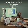 Logitech Pebble 2 Combo Tonal Graphite draadloze toetsenbord- en muisset, AZERTY Frans layout, Bluetooth & Logi Bolt USB-ontvanger, stille klikken, multi-device, gerecycled kunststof