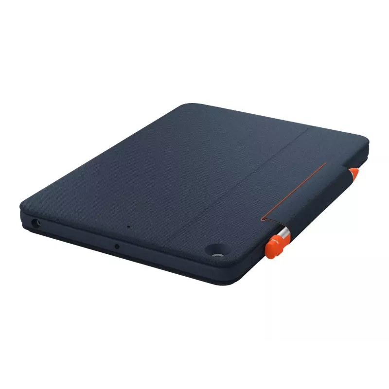 Logitech Rugged Combo 3 Touch for Education - Toetsenbord- en Folio-Case - met trackpad - Apple Smart Connector - AZERTY - Frans - Classic Blue - voor onderwijsinstellingen - voor Apple 10,2-inch iPad