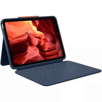 Logitech Rugged Combo 4 toetsenbordhoes voor iPad 10e generatie - Classic Blue (Frans AZERTY-layout)