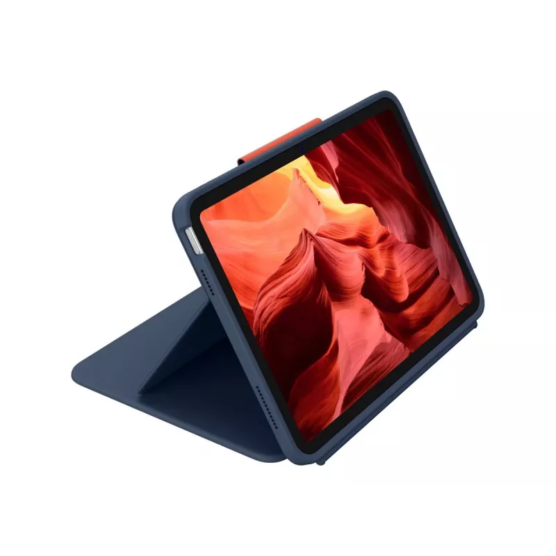 Logitech Rugged Combo 4 toetsenbordhoes met trackpad voor iPad 10e generatie, Apple Smart Connector, Classic Blue