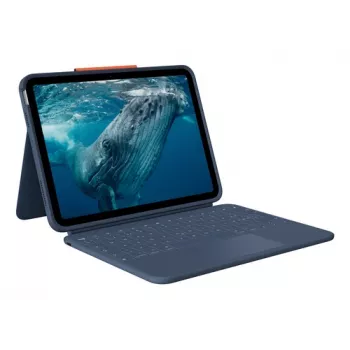Logitech Rugged Combo 4c Touch Classic Blue (CH) toetsenbordhoes met trackpad voor iPad 7/8/9