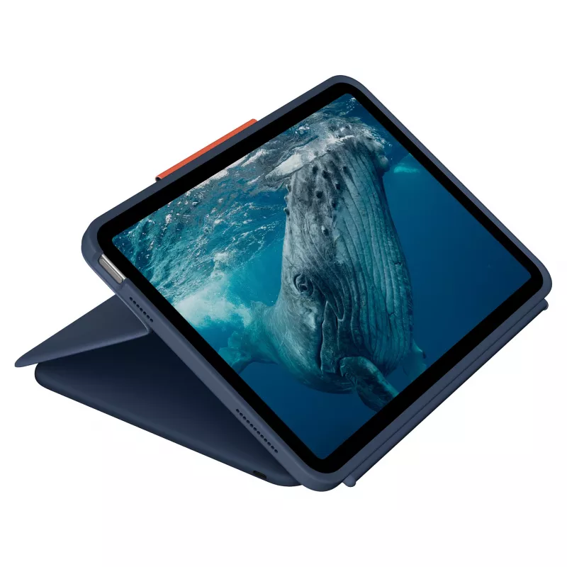 Logitech Rugged Combo 4c Touch Classic Blue (CH) toetsenbordhoes met trackpad voor iPad 7/8/9