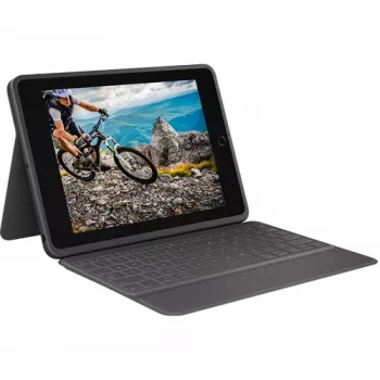 Logitech Rugged Folio Graphite toetsenbordhoes voor iPad 7/8/9