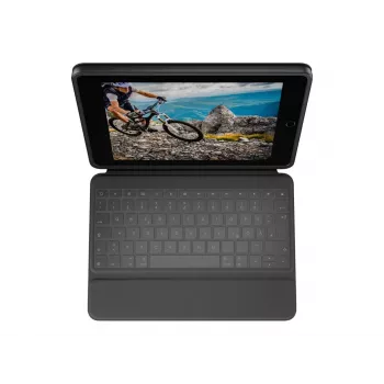 Logitech Rugged Folio Graphite toetsenbordhoes voor iPad 7/8/9