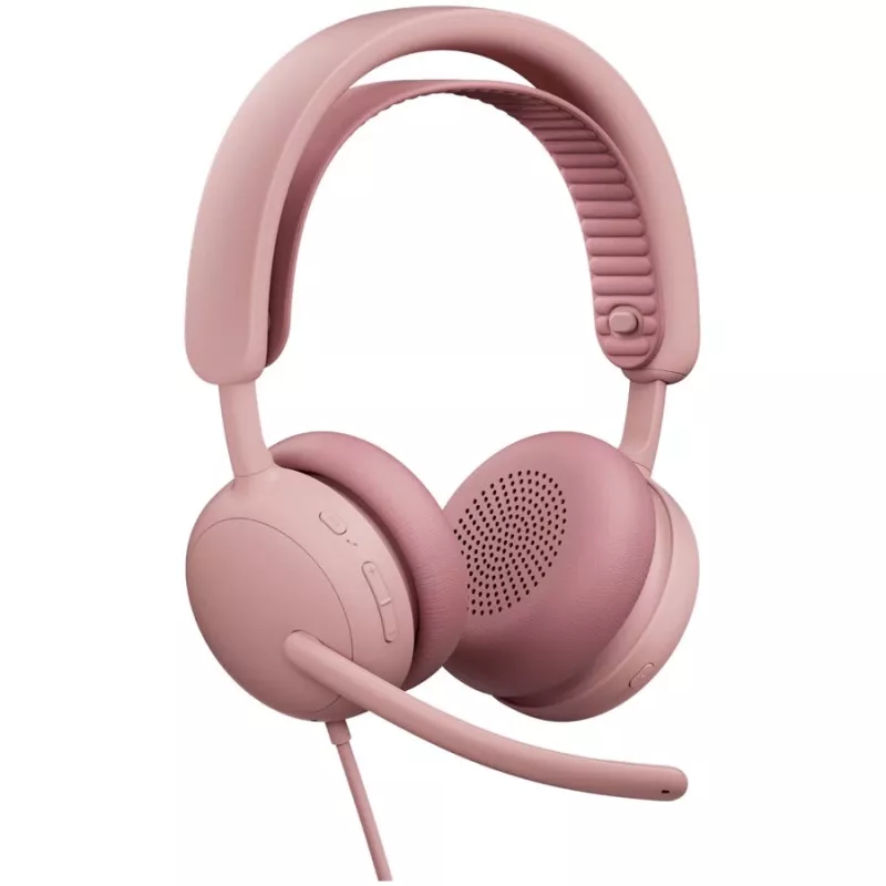 Logitech Zone Wired 2 Headset, roze