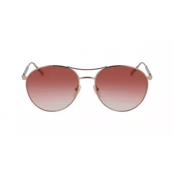 Longchamp LO133S-59770 dameszonnebril butterfly, havanna montuur, bruine gradientglazen, 59 mm