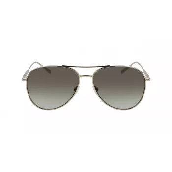 LONGCHAMP LO139S712 dames vlinderzonnebril - zwart montuur, grijze gradientglazen 59mm