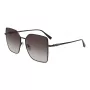 Longchamp LO173S5715001 dames zonnebril - zwart montuur, grijze glazen, 57 mm