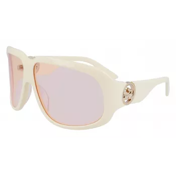Longchamp LO736S-109 dames oversized rechthoekige zonnebril Havana bruin verloop