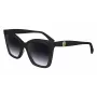 LONGCHAMP LO742S-001 dames zonnebril - zwart montuur, verloopglazen grijs, 54 mm