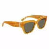Longchamp LO745S-741 dameszonnebril Havana acetaat vierkant 53mm