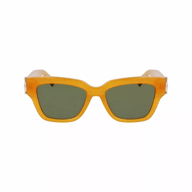 Longchamp LO745S-741 dameszonnebril Havana acetaat vierkant 53mm