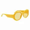 LONGCHAMP LO758S-741 dames vierkante acetaat zonnebril Havana bruin gradient 53mm