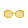 LONGCHAMP LO758S-741 dames vierkante acetaat zonnebril Havana bruin gradient 53mm