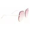 Longchamp dameszonnebril LO160S716 vlinder havana met grijs verloopglazen (65/17/140 mm)
