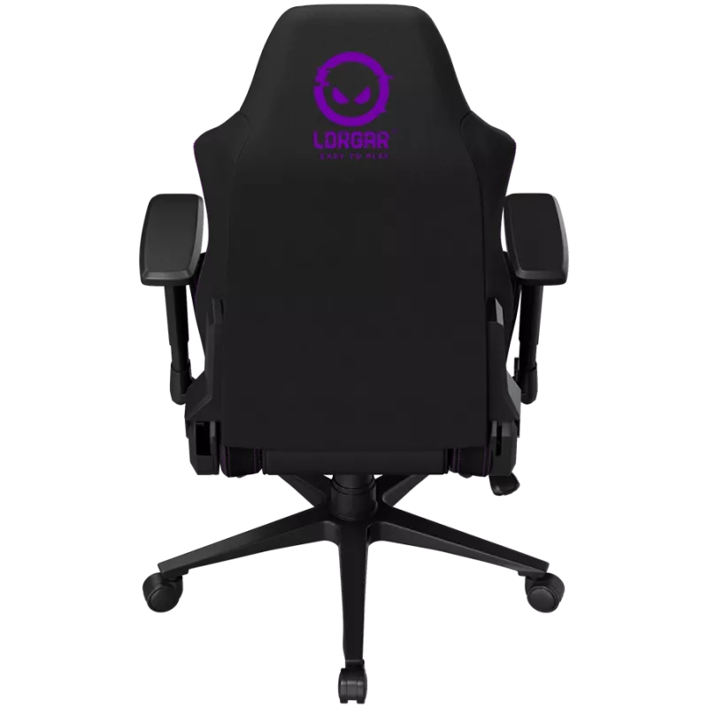 LORGAR CHA41 Ergonomische gamingstoel Advanced, Premium Anti-Stain stof, zwart/paars