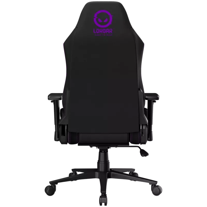 LORGAR CHA41 Ergonomische gamingstoel Advanced, Premium Anti-Stain stof, zwart/paars
