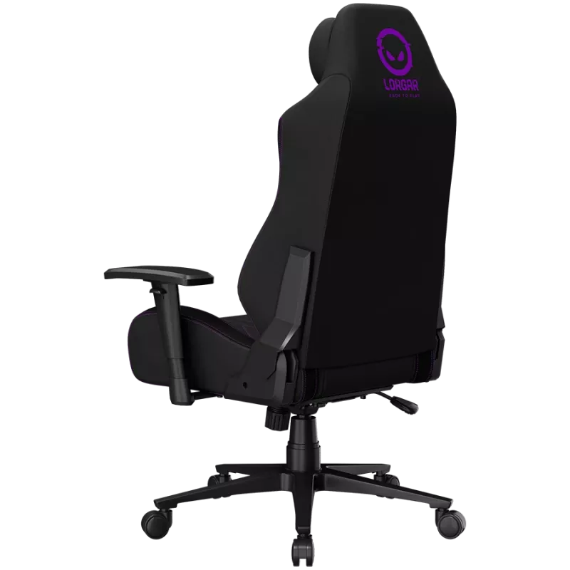LORGAR CHA41 Ergonomische gamingstoel Advanced, Premium Anti-Stain stof, zwart/paars