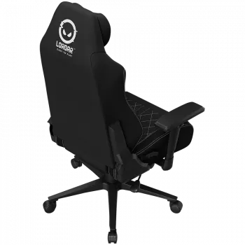 LORGAR CHA41 Ergonomische Gaming Stoel Advanced, Premium Anti-Stain Stof, Zwart/Wit