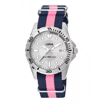Lorus heren quartz horloge RS937AX4 RVS 43mm zwarte wijzerplaat