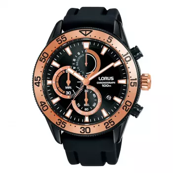 Lorus RM339FX9 heren quartz analoog horloge 43 mm roestvrijstaal blauwe wijzerplaat