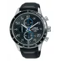 Lorus RM341EX9 heren quartz analoog horloge 45mm roestvrijstaal zwart siliconen