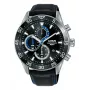 Lorus RM343FX9 heren analoog quartzhorloge 45mm RVS blauwe wijzerplaat