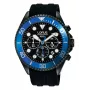 Lorus RT323GX9 heren quartzhorloge 45mm RVS zwarte wijzerplaat band