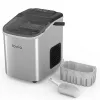 Lovio LVIM001SL Crystal Ice Home ijsblokjesmachine – 12 kg/24u, 2,2L reservoir, zilver/zwart