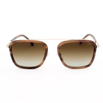 LOZZA SL2291M-579Y heren rechthoekige acetaat zonnebril Havana 54mm