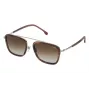 LOZZA SL2291M-579Y heren rechthoekige acetaat zonnebril Havana 54mm