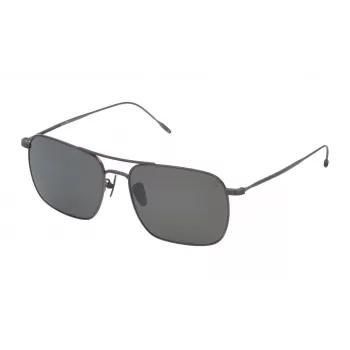 LOZZA SL2305 zonnebril voor heren - Havana acetaat montuur, bruine polycarbonaatglazen, UV400-bescherming, 57 mm glasbreedte
