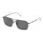 LOZZA SL2305 zonnebril voor heren - Havana acetaat montuur, bruine polycarbonaatglazen, UV400-bescherming, 57 mm glasbreedte