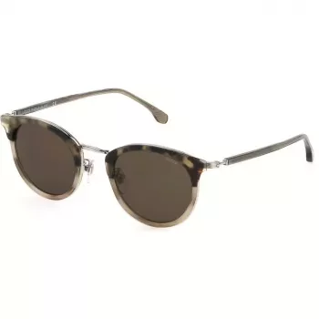 LOZZA SL2393-4902BW unisex rechthoekige zonnebril Havana/bruin 49 mm