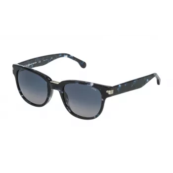 LOZZA SL4134M5206DQ unisex rechthoekige zonnebril Havana schildpad acetaat montuur bruin verloopglas 52/22/140 mm