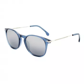 LOZZA SL4159M-955X unisex rechthoekige zonnebril zwart grijs getint 52mm