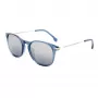LOZZA SL4159M-955X unisex rechthoekige zonnebril zwart grijs getint 52mm