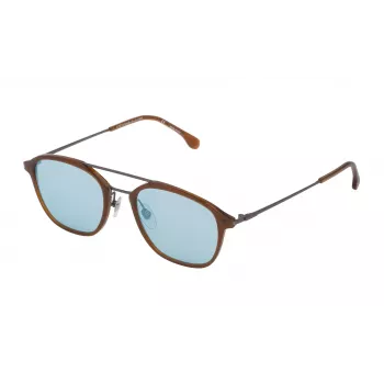 LOZZA SL4182M50T65X unisex zonnebril - rechthoekig acetaat montuur - UV400-bescherming - 50/20/145 mm