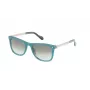 LOZZA unisex rechthoekige zonnebril SL4035M5306DK - bruin Havana acetaat montuur met bruine gradient polycarbonaatglazen, UV400-bescherming, 53 mm glasbreedte