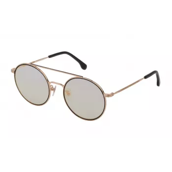 LOZZA unisex zonnebril SL233553301C - havanna acetaat montuur, bruine polycarbonaat glazen, UV400-bescherming, 53 mm glasbreedte