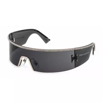 LOZZA dames rechthoekige acetaat zonnebril SL2372S990579 zwart/grijs UV400
