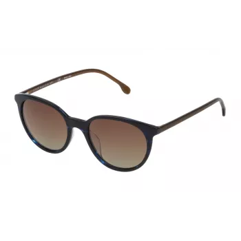 LOZZA dames zonnebril SL4178M516X8P Havana schildpad acetaat rechthoekig gepolariseerd UV400 51mm