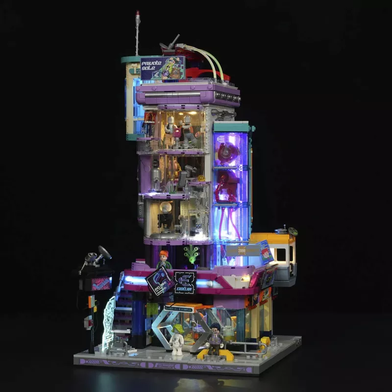 Lumibricks Cyberpunk Neoncity Cyber Couture Galleria LED-Verlichtingsset