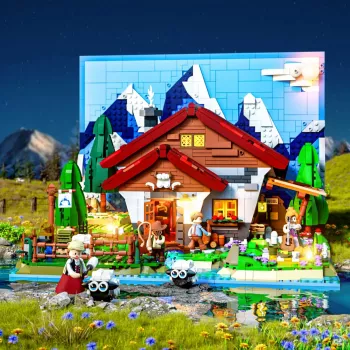 Lumibricks LED-verlichtingsset voor LEGO Ideas A-Frame Cabin (set 21338) - schuurhut