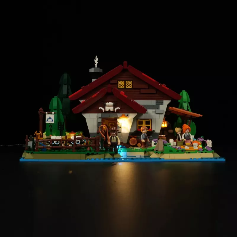 Lumibricks LED-verlichtingsset voor LEGO Ideas A-Frame Cabin (set 21338) - schuurhut