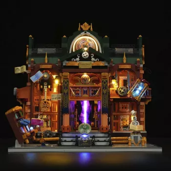 Lumibricks Steampunk Time Rift Library DIY miniatuur book nook bouwset