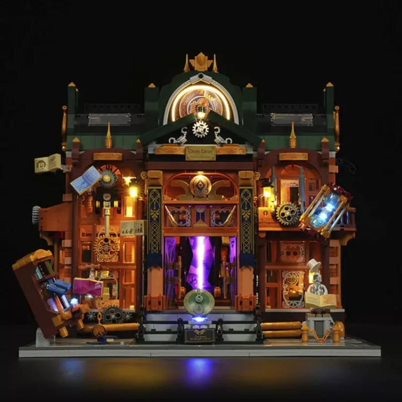 Lumibricks Steampunk Time Rift Library DIY miniatuur book nook bouwset