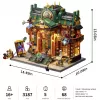 Lumibricks Steampunk Time Rift Library DIY miniatuur book nook bouwset