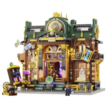 Lumibricks Steampunk Time Rift Library DIY miniatuur book nook bouwset