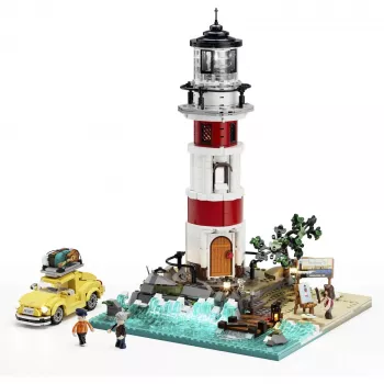 Lumibricks Sunrise Lighthouse bouwstenenset met LED-verlichting